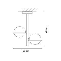 Vibia Palma 4x LED 50 x 61 cm - 3760 ceiling lamp