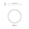 Vibia Bigger Ø 80 cm - 3900 ceiling lamp