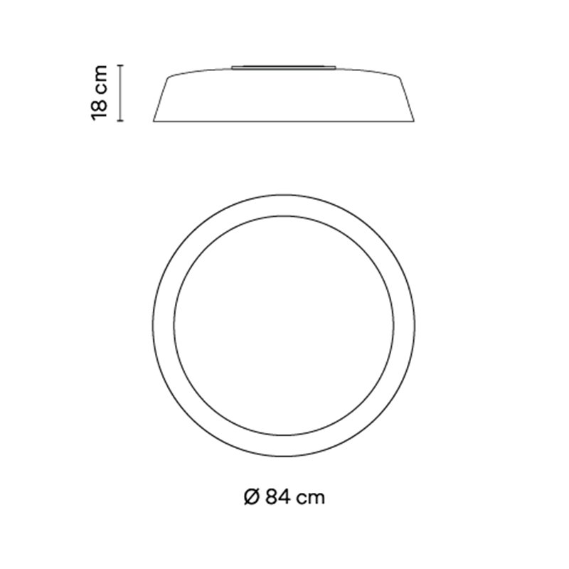 Vibia Bigger Ø 84 cm - 3905 plafondlamp