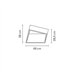 Vibia Break 48 x 38 cm - 4108 garden lamp