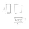 Vibia Break Plus 2x LED 12 x 14 cm - 4114 wall lamp