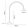 Vibia Out Not Fixed - 4270 floor lamp