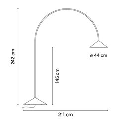 Vibia Out Bolt-down - 4275 floor lamp