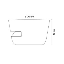 Vibia Dots outdoor Direct Surface Grazer Ø 20 x 12 cm - 4695 wall lamp