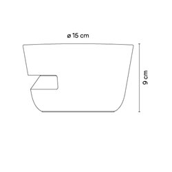 Vibia Dots outdoor 360° Surface Grazer Ø 15 x 9 cm - 4697 wall lamp