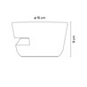 Vibia Dots outdoor 360° Surface Grazer Ø 15 x 9 cm - 4697 wall lamp