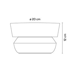 Vibia Dots outdoor Direct Surface Grazer Ø 20 x 12 cm - 4700 wall lamp