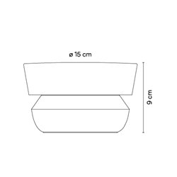 Vibia Dots outdoor 360° Surface Grazer Ø 15 x 9 cm - 4702 wall lamp