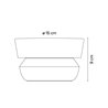 Vibia Dots outdoor 360° Surface Grazer Ø 15 x 9 cm - 4702 wall lamp