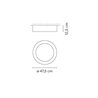 Vibia Duo petra Ø 47,5 cm x 12,5 cm - 4871 ceiling lamp