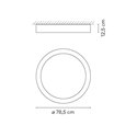 Vibia Duo Petra Ø 78,5 cm x 12,5 cm - 4873 plafondlamp