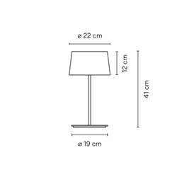 Vibia Warm Ø 19 x 41 cm - 4895 table lamp