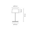 Vibia Warm Ø 19 x 41 cm - 4896 table lamp