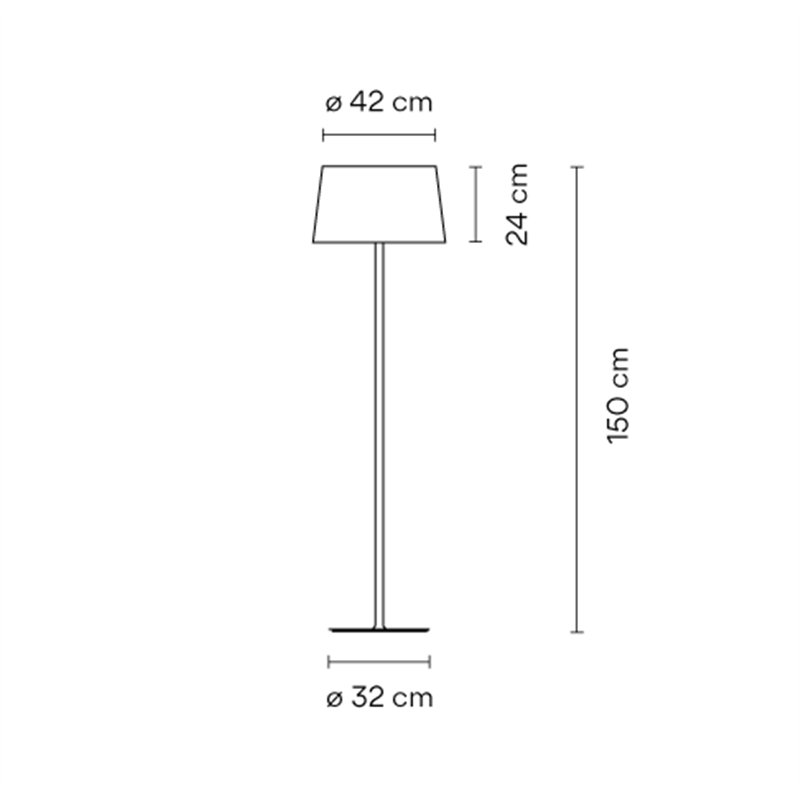 Vibia Warm Ø 32,4 x 150 cm - 4906 staanlamp