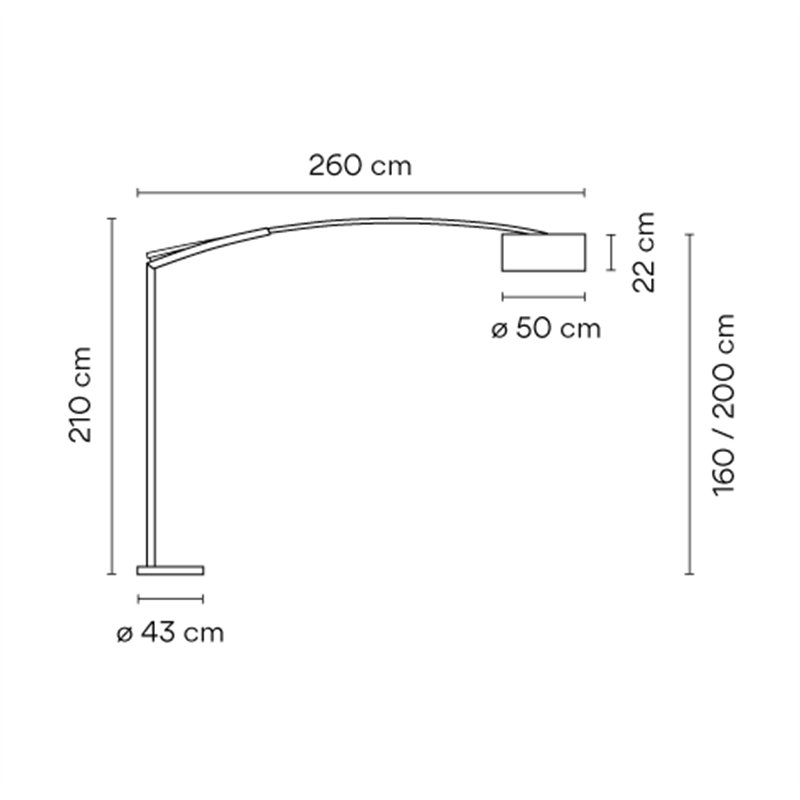 Vibia Balance 3x E27 lampenkap uit perkamentpapier - 5190 staanlamp