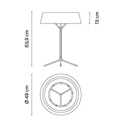 Vibia Lily Ø 49 x 63,5 cm - 5720 table lamp