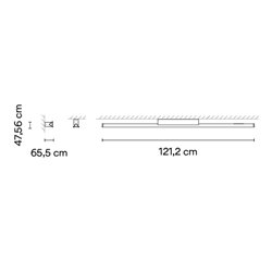 Vibia Spa 121 cm - 5975 wall lamp