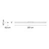 Vibia Spa 201 cm - 5977 wall lamp