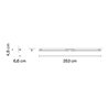 Vibia Spa 253 cm - 5981 wall lamp