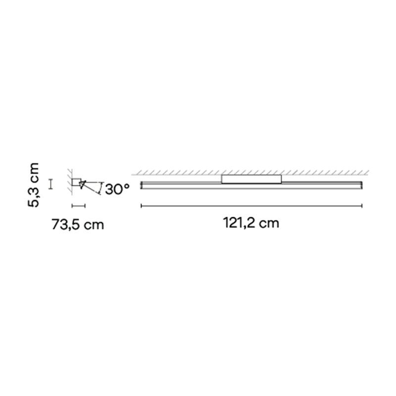 Vibia Spa Vanity Light 121 cm - 5987 wandlamp