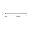 Vibia Spa Vanity Light 201 cm - 5989 wall lamp