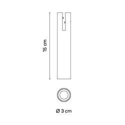 Vibia Bind Downlight Ø 3 cm Narrow - 6500 track lighting fixture