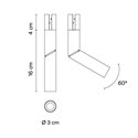 Vibia Bind Spotlight Ø 3 cm Narrow - 6510 trackverlichting