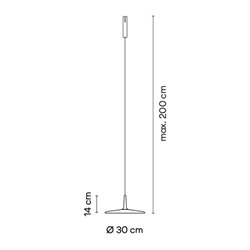 Vibia Bind Black Pincer Ø 30 cm - 6560 track lighting fixture