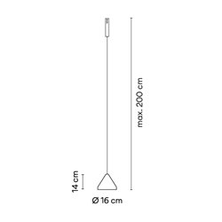 Vibia Bind Black Pincer Ø 16 cm - 6575 track lighting fixture