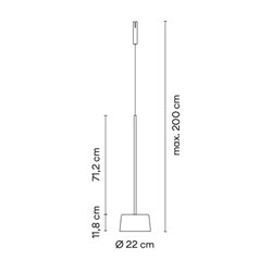 Vibia Bind Beige Pincer Ø 22 cm - 6591 track lighting fixture