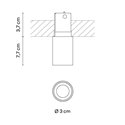 Vibia Bind solo Downlight Ø 3 cm x 4 cm Narrow - 6610 inbouwspot