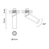 Vibia Bind solo Spotlight Ø 4 cm x 14 cm Wide - 6698 recessed spot