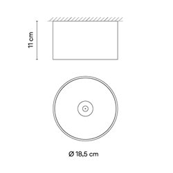 Vibia Bind solo Downlight Ø 18,5 cm Medium - 6700 ceiling lamp
