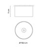 Vibia Bind solo Downlight Ø 18,5 cm Medium - 6700 ceiling lamp