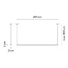 Vibia Sticks solo 201 x 2 x 3 cm UGR <19 - 7364 suspension lamp
