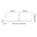 Vibia Sticks solo 402 x 2 x 3 cm UGR 19 - 7369 hanglamp