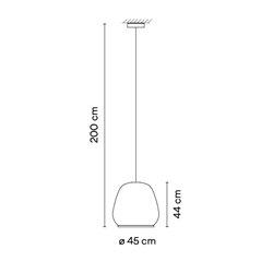 Vibia Knit ø 45 cm x 44 cm - 7450 suspension lamp