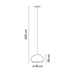 Vibia Knit ø 45 cm x 28 cm - 7455 suspension lamp