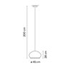 Vibia Knit ø 45 cm x 28 cm - 7455 suspension lamp