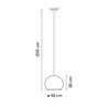 Vibia Knit ø 45 cm x 35 cm - 7460 suspension lamp