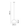 Vibia Knit ø 65 cm x 50 cm - 7475 suspension lamp