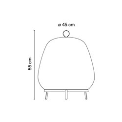 Vibia Knit Ø 45 x 55 cm - 7490 floor lamp