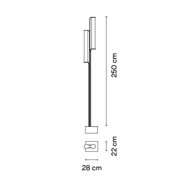 Vibia Class 2x LED - 2815 tuinpaal