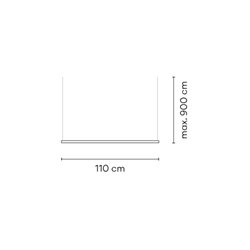 Vibia Circus Pendant Track 9 m x 110 cm - A359