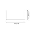 Vibia Circus Pendant Track 3 m x 150 cm - A364