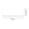 Vibia Circus Pendant Track 3 m x 200 cm - A370