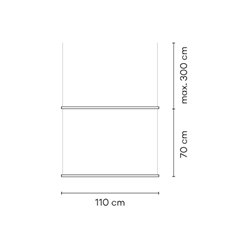 Vibia Circus Pendant Double Track 3 m x 110 cm - A376
