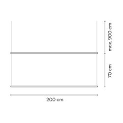 Vibia Circus Pendant Double Track 9 m x 200 cm - A389