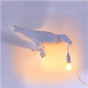 SELETTI Vogel lamp Links Indoor Wit