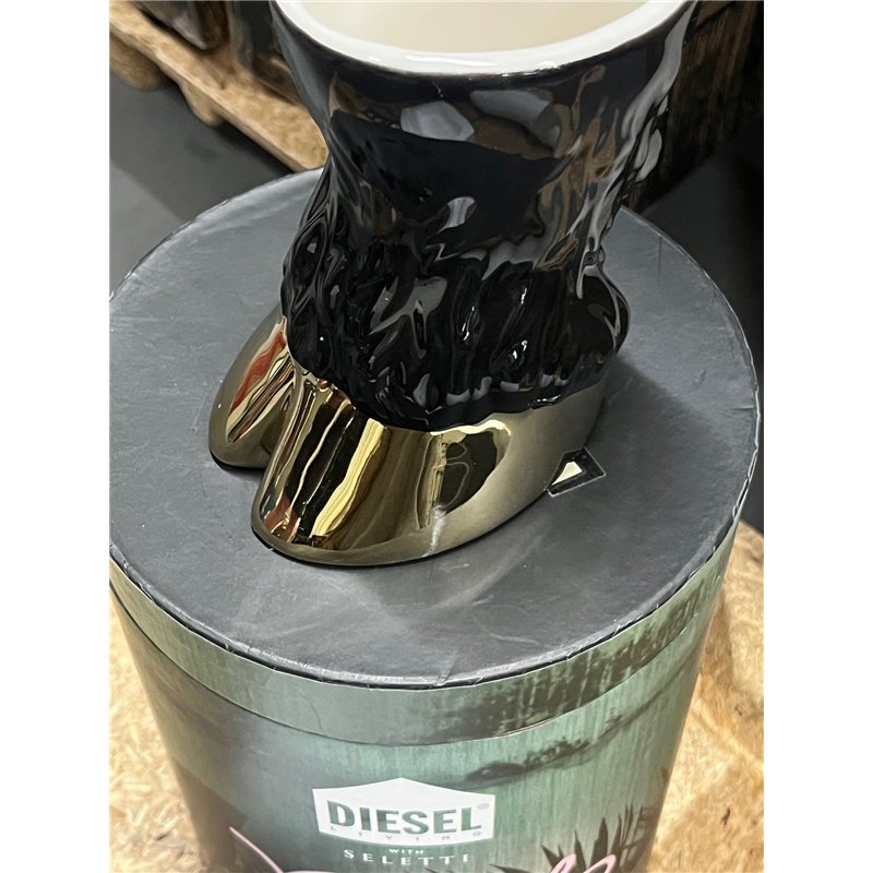 SELETTI Diesel Party Animal Dolomite Vaas/Glas Stier- Outlet
